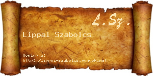 Lippai Szabolcs névjegykártya