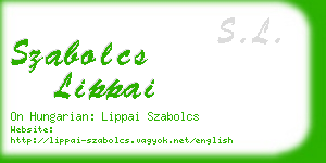 szabolcs lippai business card